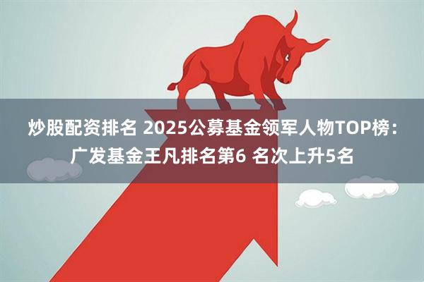炒股配资排名 2025公募基金领军人物TOP榜：广发基金王凡排名第6 名次上升5名