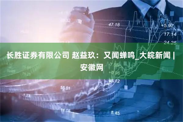 长胜证券有限公司 赵益玖：又闻蝉鸣_大皖新闻 | 安徽网